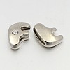 Letter Slider Beads for Watch Band Bracelet Making X-ALRI-O012-F-NR-1