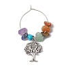Alloy Tree of Life Wine Glass Charm AJEW-JO00214-4