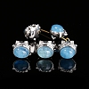 Alloy Pave Natural Blue Aquamarine Beads PW-WGA4791-02-1