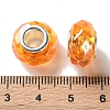 Shell Transparent Copper Buckle Acrylic European Beads OACR-M024-08P-05-3