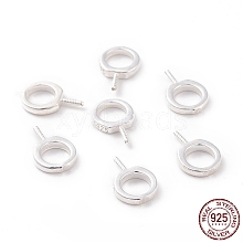 925 Sterling Silver Screw Eye Peg Bails X-STER-D035-42S