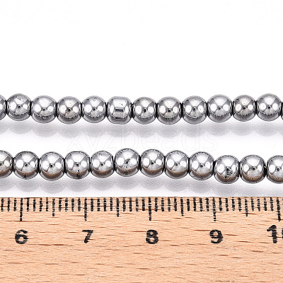 Electroplate Glass Beads Strands EGLA-T021-4mm-13B-1