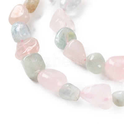 Natural Morganite Beads Strands G-P497-01C-57-1