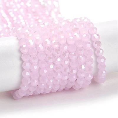Electroplate Glass Beads Strands EGLA-A035-J4mm-A02-1