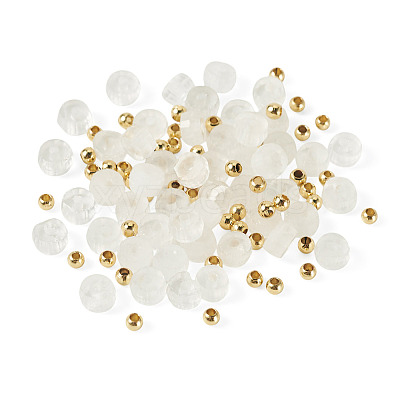 50Pcs Natural Quartz Crystal Beads G-TAD0001-10-1