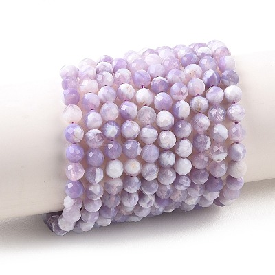 Natural Lavender Amethyst Beads Strands G-K376-A05-5mm-1