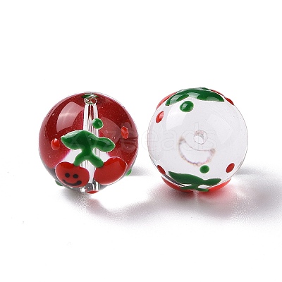 Transparent Glass Beads LAMP-B021-03B-12-1