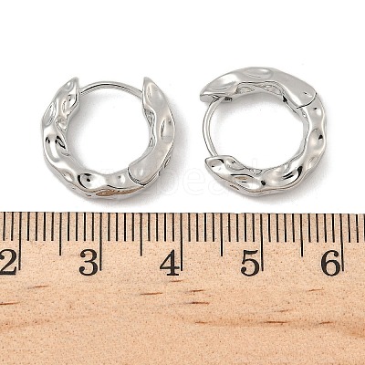 Brass Hoop Earrings EJEW-D320-23P-1