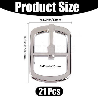 21Pcs Zinc Alloy Roller Buckles AJEW-CL0002-01-1