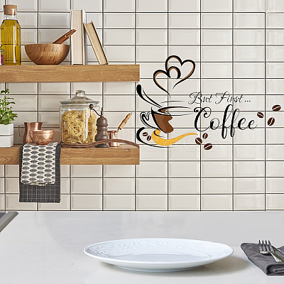 PVC Plastic Sticker for Wall Decoration DIY-WH0349-101-1
