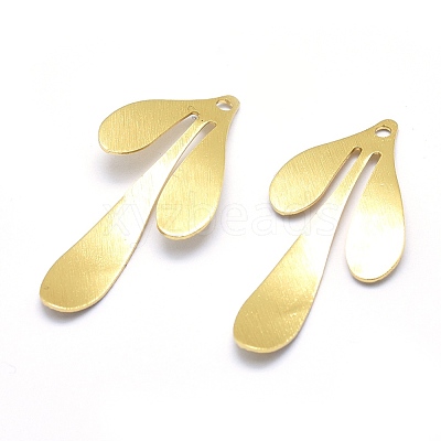 Brass Pendants KK-J279-04G-NR-1