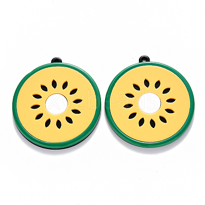 Cellulose Acetate(Resin)Pendants KY-R017-15B-1