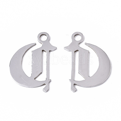 Tarnish Resistant 201 Stainless Steel Pendants STAS-N091-40C-1