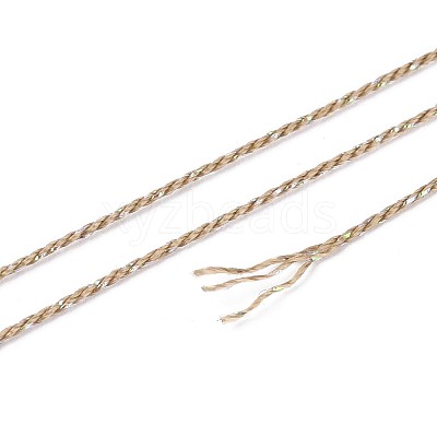 200M 6-Ply Sparkle Polyester Cord with Metallic Thread OCOR-T019-01A-18-1