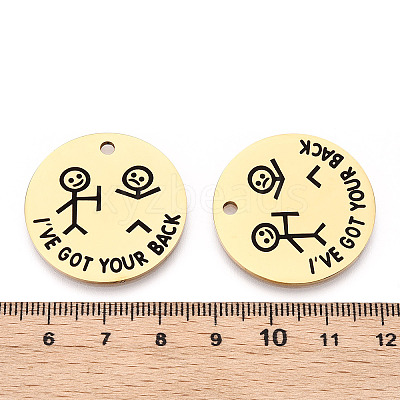 201 Stainless Steel Pendants LS-STAS-T064-37G-17-1