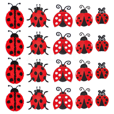 20Pcs 5 Styles Clohting Patches PATC-PH0001-76-1