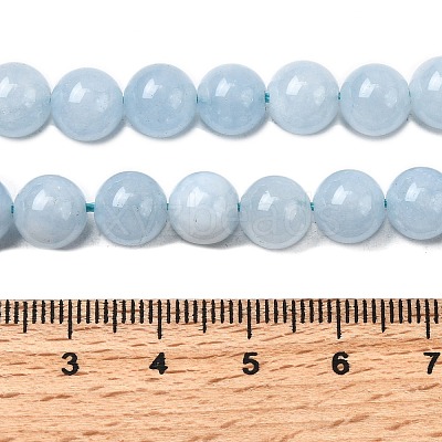 Natural Chalcedony Beads Strands X-G-S333-8mm-004-1-1