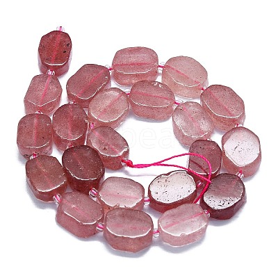 Natural Strawberry Quartz Beads Strands G-K245-J03-E01-1