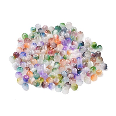 Glass Cat Eye Seed Beads GLAA-V001-4mm-1