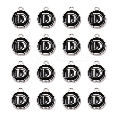 Platinum Plated Alloy Charms X-ENAM-S118-02D-P-1