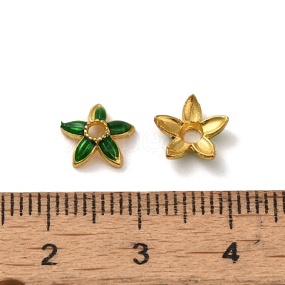 Alloy Enamel Beads Caps FIND-G074-02E-1