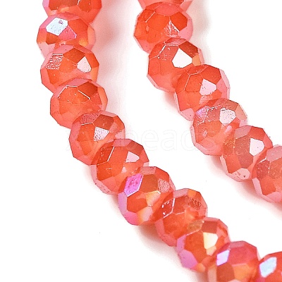 Baking Electroplate Glass Beads Strands DGLA-A039-J4mm-BM-1