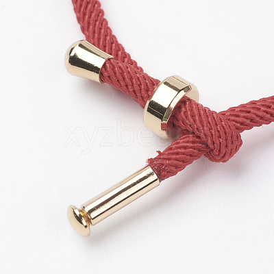 Cotton Twisted Cord Bracelet Making MAK-L012-04-1