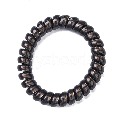 Opaque Plastic Telephone Cord Elastic Hair Ties OHAR-Q044-36-1