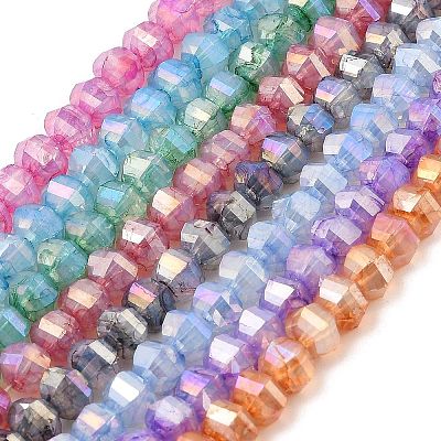 Imitation Jade Glass Beads Strands GLAA-P058-03A-1