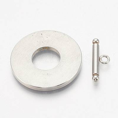 304 Stainless Steel Toggle Clasps STAS-T037-05-1