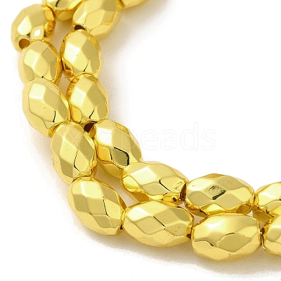 Electroplated Strong Magnetic Synthetic Hematite Beads Strands G-P518-03B-1