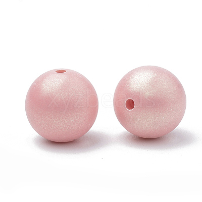 Spray Painted Style Acrylic Beads MACR-T010-10mm-05-1