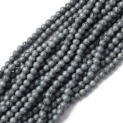 Baking Paint Drawbench Glass Beads Strands GLAA-XCP0001-21-1