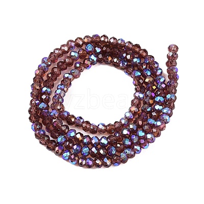 Electroplate Glass Beads Strands EGLA-A044-T1mm-L13-1