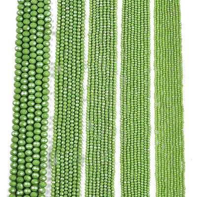Electroplate Glass Beads Strands LS-EGLA-A044-P1mm-A30-1