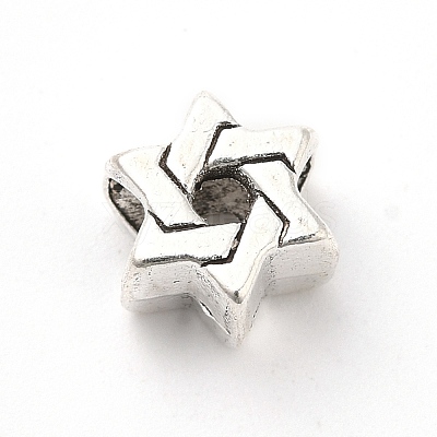 Tibetan Style Alloy European Beads PALLOY-P293-144AS-1