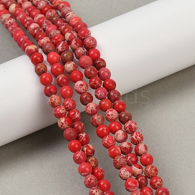 Dyed Natural Regalite/Imperial Jasper/Sea Sediment Jasper Beads Strands G-B124-C04-1