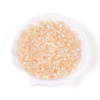 Transparent Spray Painted Glass Beads LS-EGLA-N018-4mm-09-1