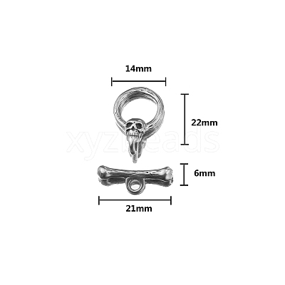 304 Stainless Steel Toggle Clasps PW-WG419A3-01-1