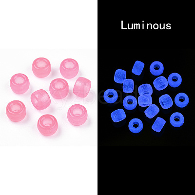 Transparent & Luminous Plastic Beads KY-T025-01-H06-1