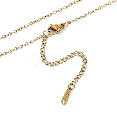 Summer Beach Brass Cubic Zirconia Sea Animal Pendant Necklaces for Women NJEW-B118-03G-05-1