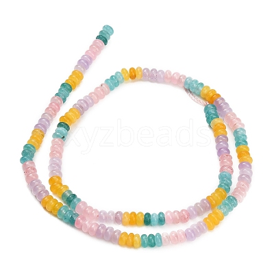 Gradient Color Natural Dyed White Jade Beads Strands GG-CBA1E0E-01D-1