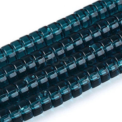 Transparent Glass Beads Strands GLAA-N026-4x8mm-T04-1