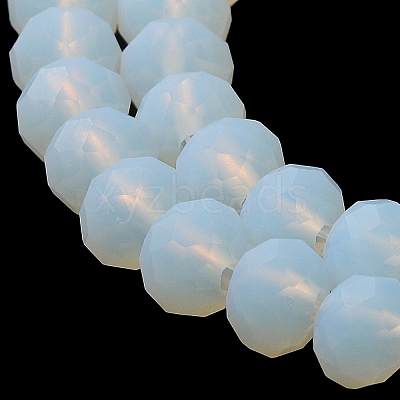 Imitation Jade Solid Color Glass Beads Strands EGLA-A034-J3mm-MD06-1