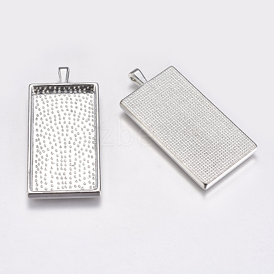 Alloy Pendant Cabochon Settings LS-PALLOY-2418-P-LF-1