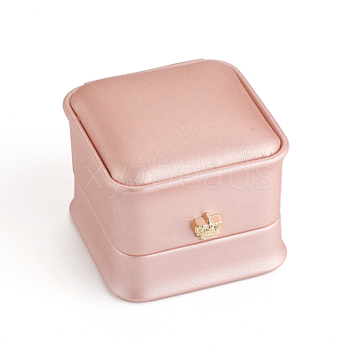 PU Leather Ring Gift Boxes X-LBOX-L005-A01-1