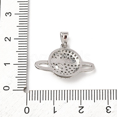 Brass Micro Pave Cubic Zirconia Pendants KK-F917-05B-P-1