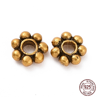 925 Sterling Silver Bead Caps STER-D036-20AG-03-1