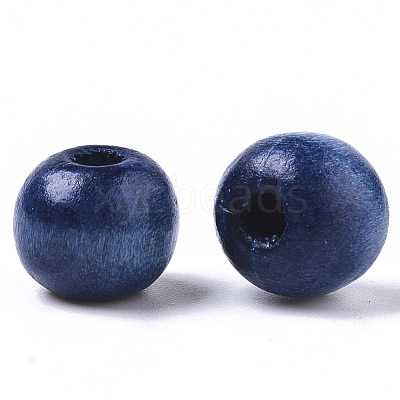 Dyed Natural Wood Beads WOOD-Q006-10mm-14-LF-1-1