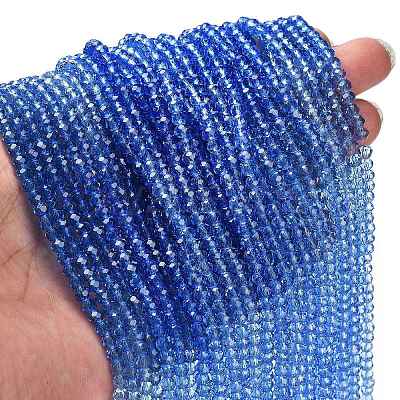 Transparent Painted Glass Beads Strands DGLA-A034-T3mm-A01-1